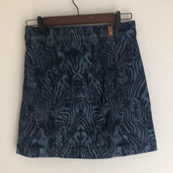 NWT 7 For All Mankind Jean Zebra Print Skirt -27 - Picture 5 of 10